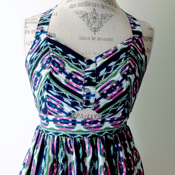 Band of Gypsies | Geometric Tribal Mini Sun Dress - Picture 2 of 8